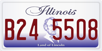 IL license plate B245508