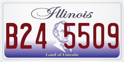 IL license plate B245509