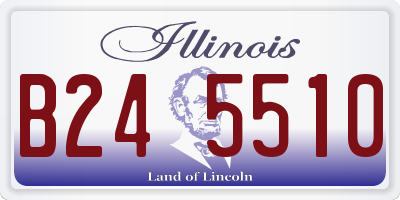 IL license plate B245510