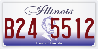 IL license plate B245512