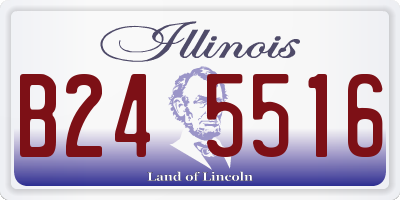 IL license plate B245516