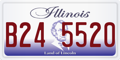 IL license plate B245520