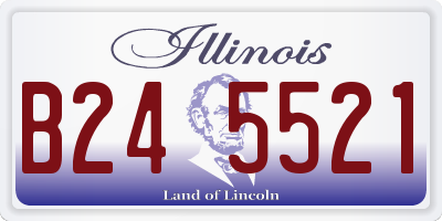 IL license plate B245521