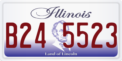 IL license plate B245523