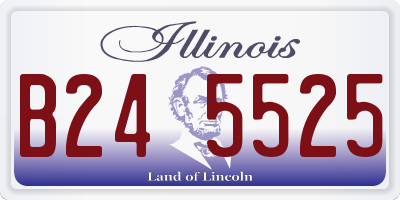 IL license plate B245525
