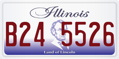 IL license plate B245526