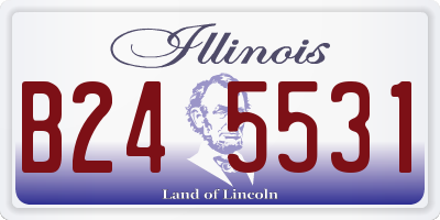 IL license plate B245531