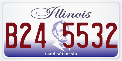 IL license plate B245532