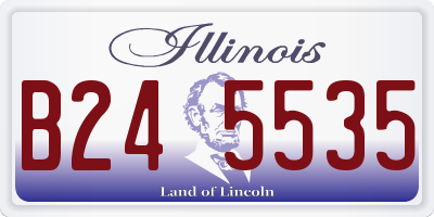 IL license plate B245535