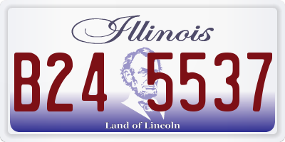 IL license plate B245537