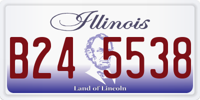 IL license plate B245538