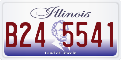IL license plate B245541