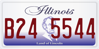 IL license plate B245544
