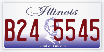 IL license plate B245545