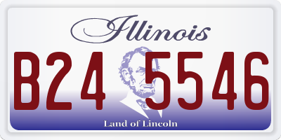 IL license plate B245546