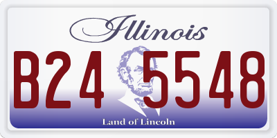 IL license plate B245548