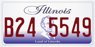 IL license plate B245549