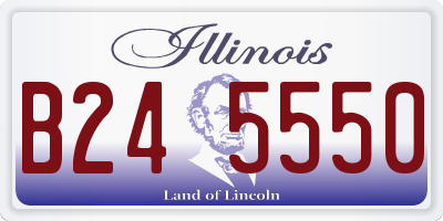 IL license plate B245550
