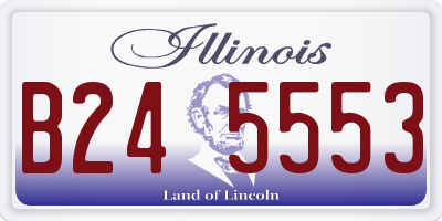 IL license plate B245553