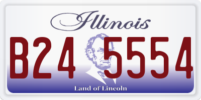 IL license plate B245554