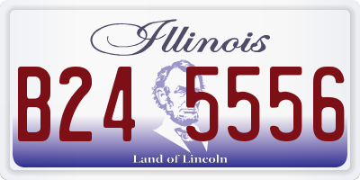 IL license plate B245556