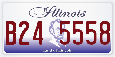 IL license plate B245558