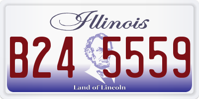 IL license plate B245559