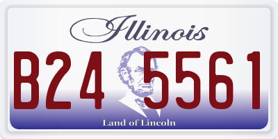 IL license plate B245561