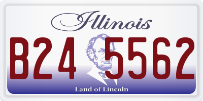IL license plate B245562