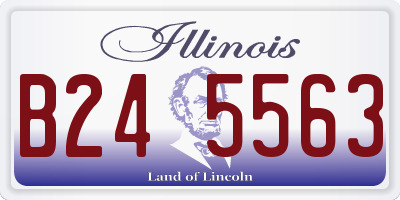 IL license plate B245563