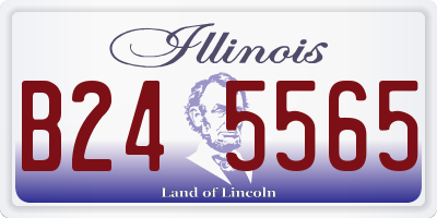 IL license plate B245565