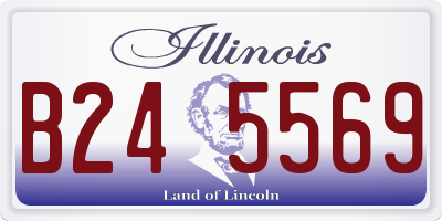 IL license plate B245569