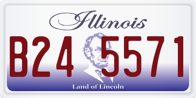 IL license plate B245571
