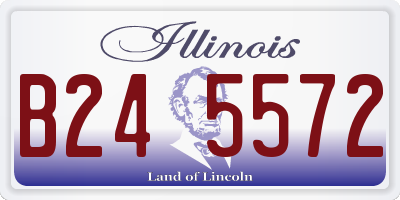 IL license plate B245572