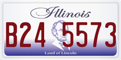 IL license plate B245573
