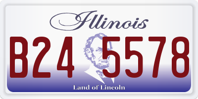 IL license plate B245578