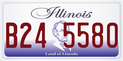 IL license plate B245580