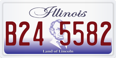 IL license plate B245582