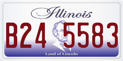 IL license plate B245583