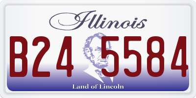 IL license plate B245584