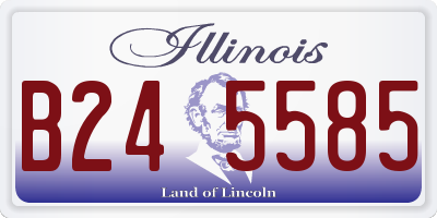 IL license plate B245585