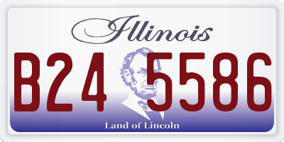 IL license plate B245586