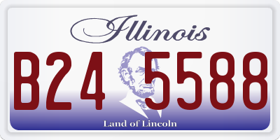 IL license plate B245588