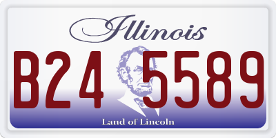 IL license plate B245589