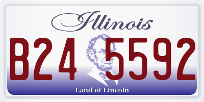 IL license plate B245592