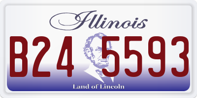 IL license plate B245593