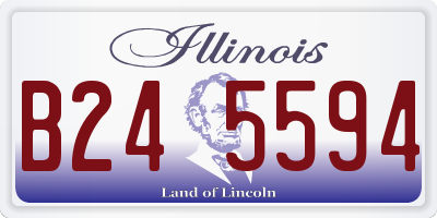 IL license plate B245594