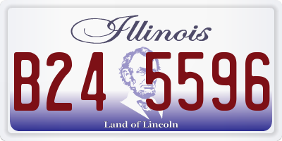 IL license plate B245596