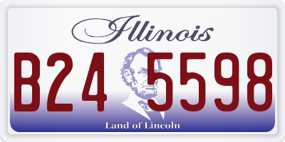 IL license plate B245598