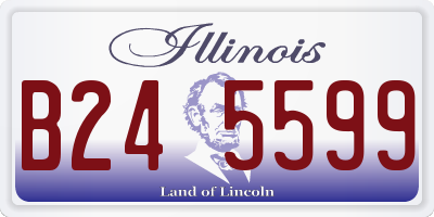 IL license plate B245599